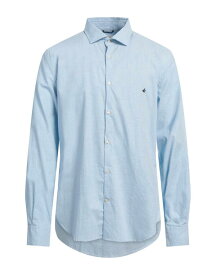 【送料無料】 ブルックスフィールド メンズ シャツ トップス Patterned shirt Sky blue