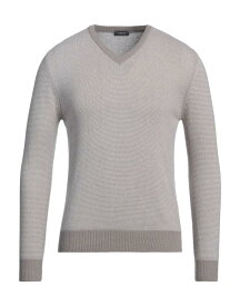 【送料無料】 ロッソピューロ メンズ ニット・セーター アウター Sweater Light grey