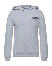 【送料無料】 モスキーノ メンズ パーカー・スウェット フーディー アウター Hooded sweatshirt Light grey