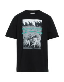 【送料無料】 メゾンキツネ メンズ Tシャツ トップス T-shirt Black