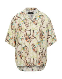 【送料無料】 ディースクエアード メンズ シャツ トップス Patterned shirt Beige