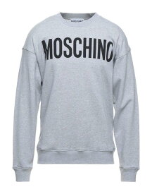 【送料無料】 モスキーノ メンズ パーカー・スウェット アウター Sweatshirt Light grey