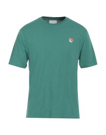 【送料無料】 メゾンキツネ メンズ Tシャツ トップス Basic T-shirt Green