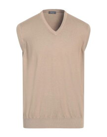 【送料無料】 ロッソピューロ メンズ ニット・セーター アウター Sleeveless sweater Beige