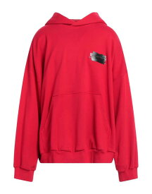 【送料無料】 バレンシアガ メンズ パーカー・スウェット フーディー アウター Hooded sweatshirt Red