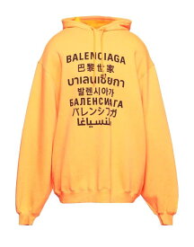 【送料無料】 バレンシアガ メンズ パーカー・スウェット フーディー アウター Hooded sweatshirt Orange