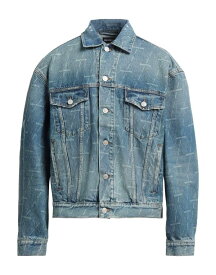 【送料無料】 バレンシアガ メンズ ジャケット・ブルゾン デニムジャケット アウター Denim jacket Blue