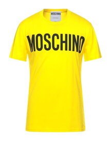 【送料無料】 モスキーノ メンズ Tシャツ トップス T-shirt Yellow