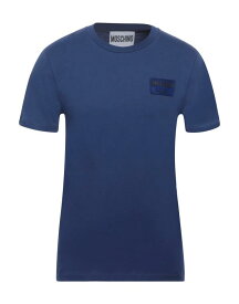 【送料無料】 モスキーノ メンズ Tシャツ トップス T-shirt Navy blue