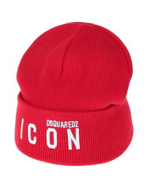 【送料無料】 ディースクエアード メンズ 帽子 アクセサリー Hat Red