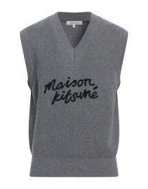【送料無料】 メゾンキツネ メンズ ニット・セーター アウター Sleeveless sweater Grey