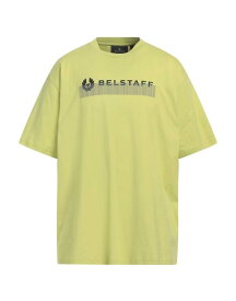 【送料無料】 ベルスタッフ メンズ Tシャツ トップス T-shirt Acid green