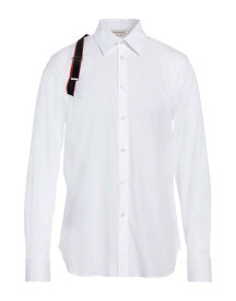 【送料無料】 アレキサンダー・マックイーン メンズ シャツ トップス Solid color shirt White