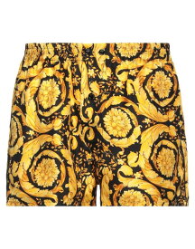 【送料無料】 ヴェルサーチ メンズ ハーフパンツ・ショーツ ボトムス Shorts & Bermuda Yellow