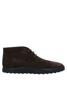 【送料無料】 トッズ メンズ ブーツ・レインブーツ シューズ Boots Dark brown