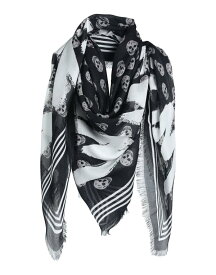 【送料無料】 アレキサンダー・マックイーン メンズ マフラー・ストール・スカーフ アクセサリー Scarves and foulards Black