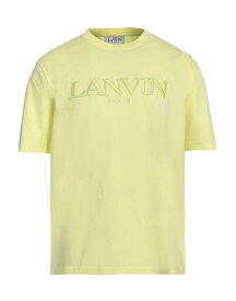 【送料無料】 ランバン メンズ Tシャツ トップス T-shirt Light yellow