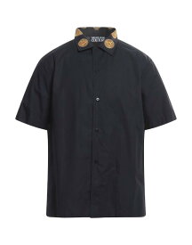 【送料無料】 ヴェルサーチ メンズ シャツ トップス Patterned shirt Black