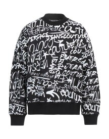 【送料無料】 ヴェルサーチ メンズ パーカー・スウェット アウター Sweatshirt Black