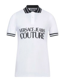 【送料無料】 ヴェルサーチ メンズ ポロシャツ トップス Polo shirt White