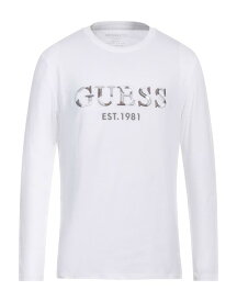 【送料無料】 ゲス メンズ Tシャツ トップス T-shirt White