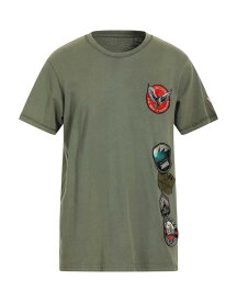 【送料無料】 ゲス メンズ Tシャツ トップス T-shirt Military green
