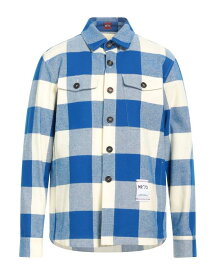 【送料無料】 マニュエル リッツ メンズ シャツ チェックシャツ トップス Checked shirt Blue