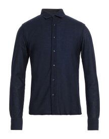 【送料無料】 ロッソピューロ メンズ シャツ トップス Solid color shirt Navy blue