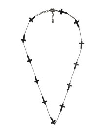 【送料無料】 ディースクエアード メンズ ネックレス・チョーカー・ペンダントトップ アクセサリー Necklace Black