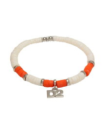 【送料無料】 ディースクエアード メンズ ブレスレット・バングル・アンクレット アクセサリー Bracelet Orange