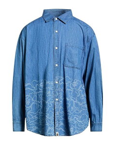 �A �x�C�V���O �G�C�v �����Y �g�b�v�X �V���c A BATHING APE �f�j���V���c Blue �u���[