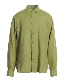 【送料無料】 アスペジ メンズ シャツ トップス Linen shirt Light green