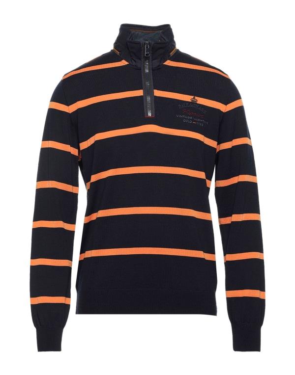  ポールアンドシャーク メンズ ニット・セーター アウター Sweater with zip Orange