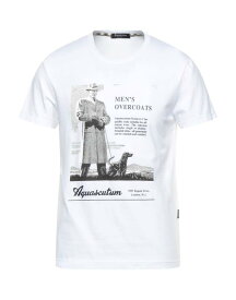 【送料無料】 アクアスキュータム メンズ Tシャツ トップス T-shirt White