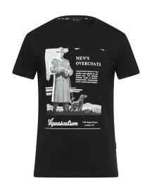 【送料無料】 アクアスキュータム メンズ Tシャツ トップス T-shirt Black