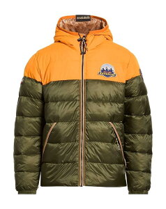 �i�p�s�� �����Y �A�E�^�[ �W���P�b�g�E�u���]�� �p�t�@�[�W���P�b�g NAPAPIJRI Military Green �O���[��