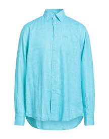 【送料無料】 ポールアンドシャーク メンズ シャツ トップス Linen shirt Turquoise