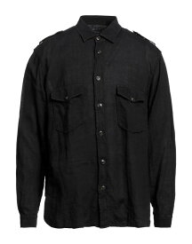 【送料無料】 リュー・ジョー メンズ シャツ トップス Linen shirt Black