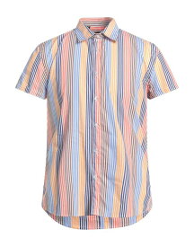 【送料無料】 アレッサンドロ デラクア メンズ シャツ トップス Striped shirt Orange