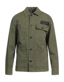 【送料無料】 ホーガン メンズ ジャケット・ブルゾン アウター Denim jacket Military green