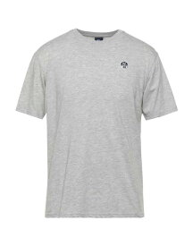 【送料無料】 ノースセール メンズ Tシャツ トップス T-shirt Light grey