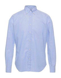 【送料無料】 ブルックスフィールド メンズ シャツ トップス Patterned shirt Sky blue