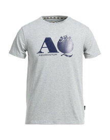 【送料無料】 アクアスキュータム メンズ Tシャツ トップス T-shirt Grey