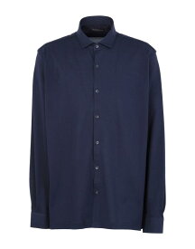 【送料無料】 アレッサンドロ デラクア メンズ シャツ トップス Solid color shirt Midnight blue