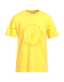 【送料無料】 トラサルディ メンズ Tシャツ トップス T-shirt Yellow