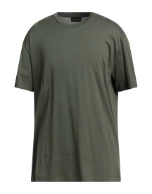 【送料無料】 ロベルトコリーナ メンズ Tシャツ トップス T-shirt Military green