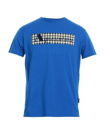 【送料無料】 アクアスキュータム メンズ Tシャツ トップス T-shirt Blue