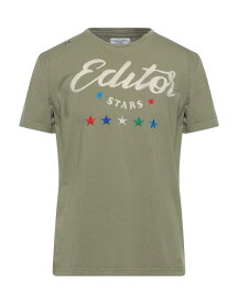 【送料無料】 エディター メンズ Tシャツ トップス T-shirt Military green