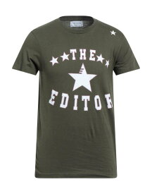 【送料無料】 エディター メンズ Tシャツ トップス T-shirt Military green