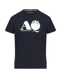 【送料無料】 アクアスキュータム メンズ Tシャツ トップス T-shirt Midnight blue
